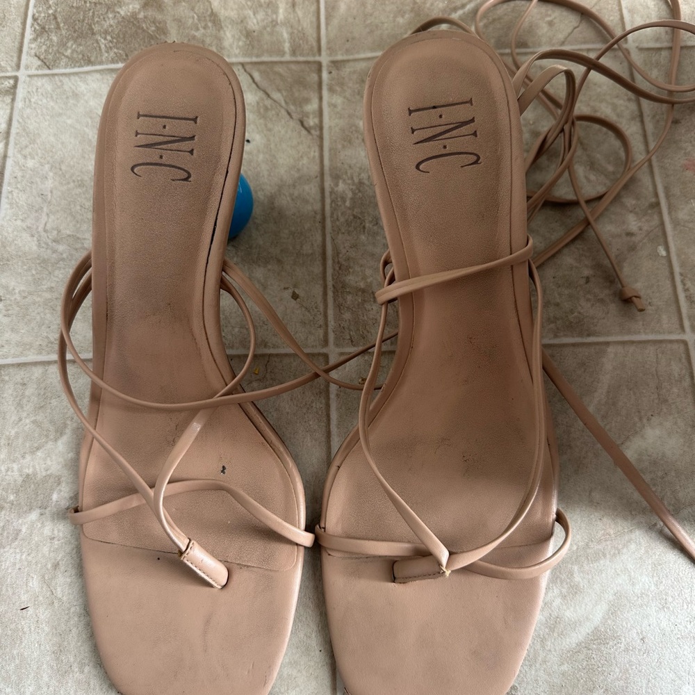INC International Concepts Women's Tan Strappy Sandals